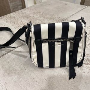 Marc Jacob’s trooper nomad Black and White Striped Crossbody Bag